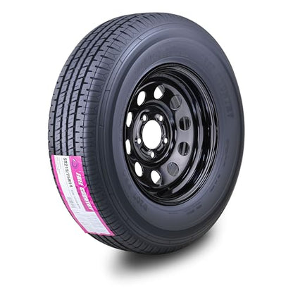 Free Country Trailer Tire Wheel ST215/75R14 8PR D 108N 5X4.5" Black Mod Rim - size: ST215/75R14 /5x4.5