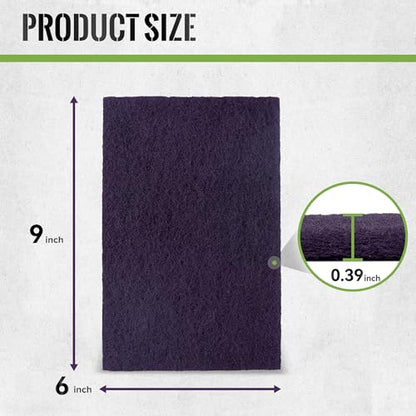 6” x 9” Purple 600 Grit Scuff Pads for Paint Prep, Pack of 10, General Purpose Scuff Pads for Scuffing,Sanding,Scouring,Surface Adhesion Preparation - style: 600 Grit-Purple