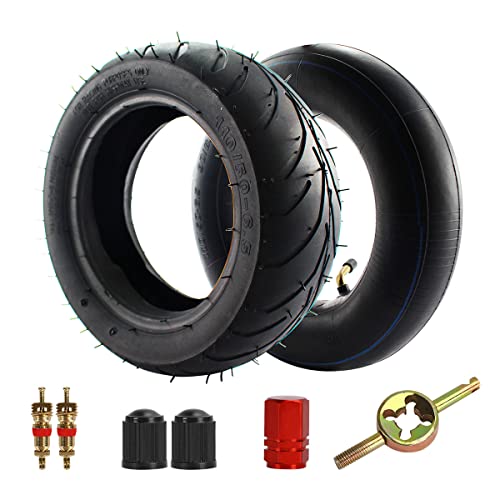 110/50-6.5 90/65-6.5 Outer Tire Inner Tube Angled Valve Stemnner - size: 6.5 2PCS Inner and Outer Tires with Accessories