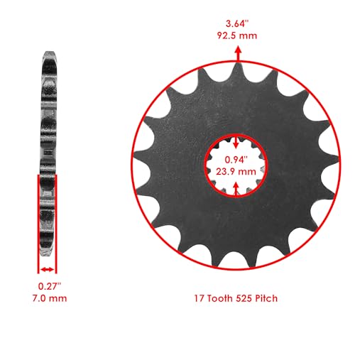 Caltric Golden O-Ring Drive Chain & Sprockets Kit Compatible with Suzuki Dl1000 Dl-1000 Vstrom 1000 2002-2010