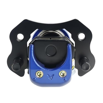 PRO BAT Rear ATV Brake Kits with Brake Master Cylinder Caliper Disk Rotor - color: Blue