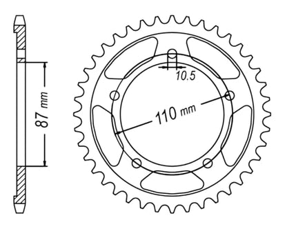 520 X-Ring Motorcycle Drive Chain and Sprocket Kit compatible with Suzuki SV650 2016-2024