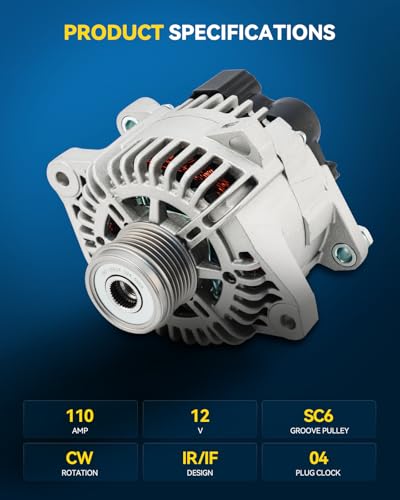 PHILTOP Alternator Compatible with Kia Sorento 2011-2012 2.4L,11493N - size: 11493N