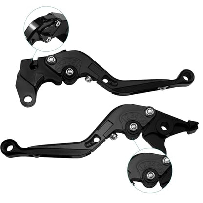 Clutch Brake Levers for Honda Rebel 500 300 2017-2022, Black - color: Black