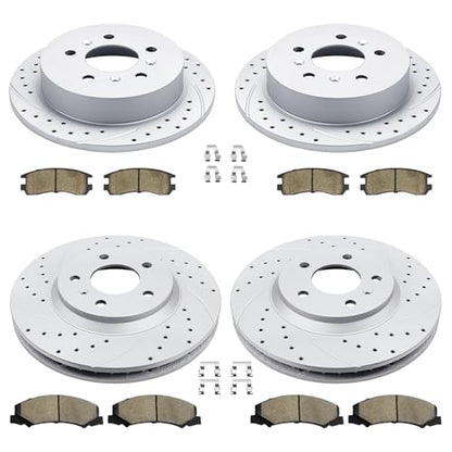 Acinoparts Front and Rear Brake Kit for 2006 2007 2008 2009 2010 Chevrolet - size: ABK5512655125