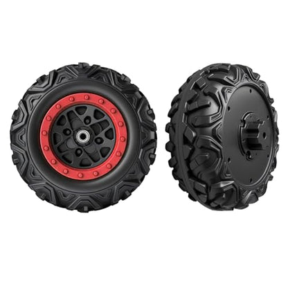 2 Pack 30CM/11.8'' PU Solid EVA Foam Tire for Power Wheels,1.2CM/0.47in Aperture Front/Rear Gator Alligator Wheel for SUV/UTV/ATV Ride On Car Replacement Tires Upgrade,Free Coupler (11.8in tires) - size: 11.8in