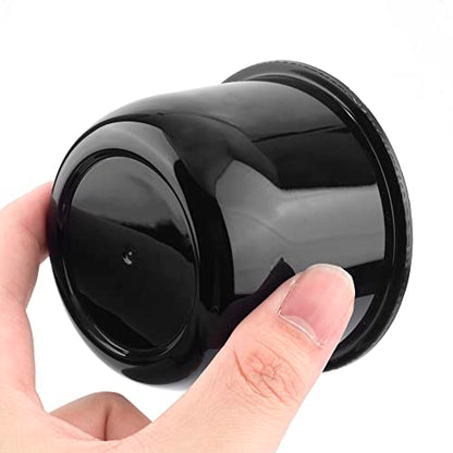 RTrhinotuning 4 Pack 3 inch Wheel Center Caps Plastic Push Through Center Caps Gloss Black Hub Caps for Trailers Trucks RVs - color: Black, size: 3.03" Hub 2.36" H
