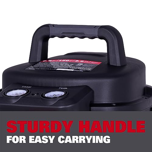 ECOMAX Pancake Air Compressor MAX 150 PSI, 2.6 CFM @90 PSI, Oil-Free
