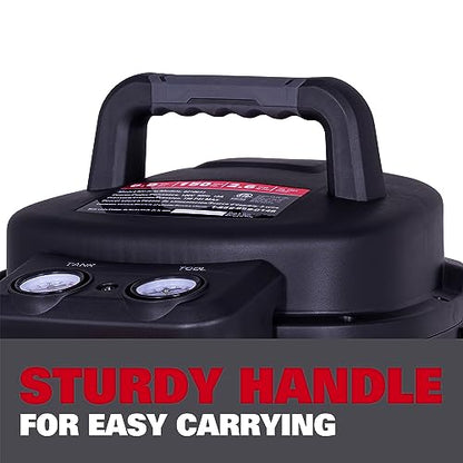 ECOMAX Pancake Air Compressor MAX 150 PSI, 2.6 CFM @90 PSI, Oil-Free