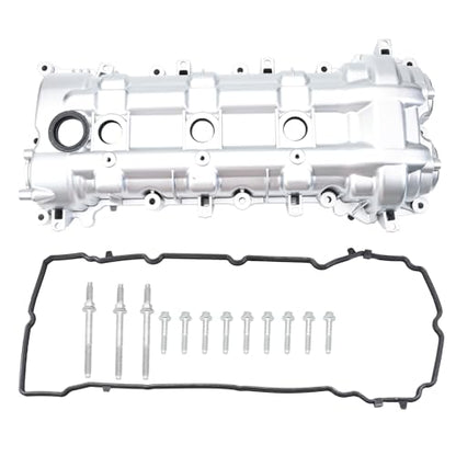 MITZONE 264-938 Valve Cover Compatible with 2011-2024 Ram 1500 Dodge Cherokee Chrysler Jeep 3.6L Right Side with Gasket & Bolts Aluminum - size: Right side
