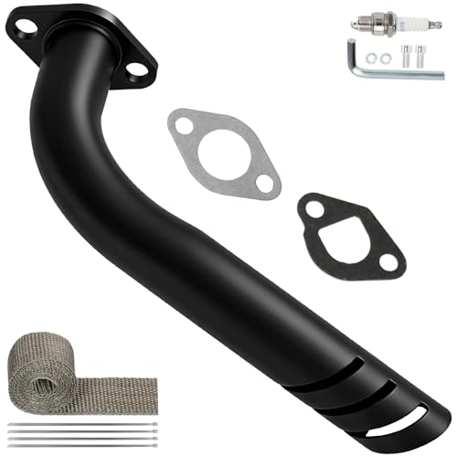 Exhaust Pipe Kit Replacement for Predator 212 GMB100 Mini Bike - style: Black