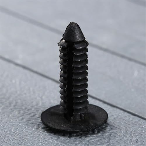 dophee 50Pcs Black Nylon Universal Car Push Pin Retainer Clips