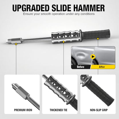 YELLOW JACKET Stud Welder Dent Repair Kit with Handle, 110V Welder Stud Kit