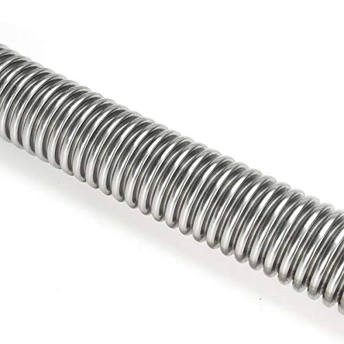 COLOR TREE 78.7inch Universal Stainless Steel Exhaust Pipe 1inch ID Parking Air Heater Tank Diesel Gas Vent Hose Length for Car Truck - size: 2M / 2.5CM