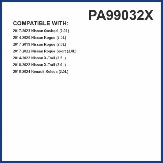 HIGHFLOW PA99032X High Performance, Pre-Oiled Disposable Engine Air Filter | Fits 2014-2020 Nissan Rogue 2.5L; 2017-2022 Rogue Sport 2.0L; 2014-2022 X-Trail 2.5L; 2017-2023 Qashqai 2.0L - size: HIGHFLOW