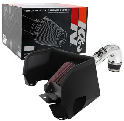 K&N Cold Air Intake System: High-Flow Air Filter, Increase Performance & Towing: Compatible with 2019-2026 RAM 1500, 77-1578KP - style: Metal Intake