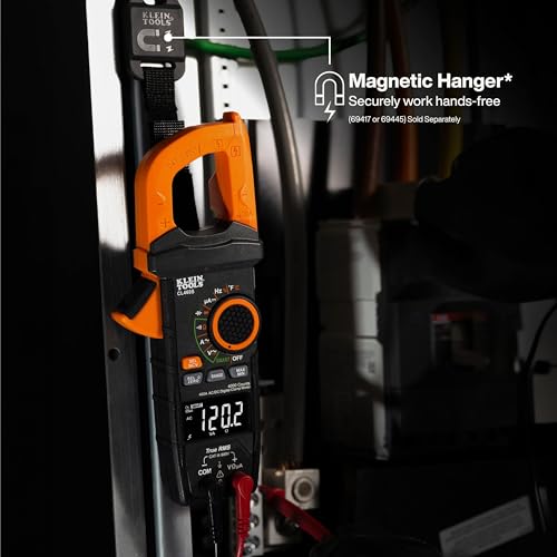 Klein Tools CL460S 400A AC/DC Auto-Ranging Smart Digital Clamp Meter with TRMS, Multimeter, Voltage Meter, Backlit Display, Amp Meter, Electrician Tools - size: Smart Meter
