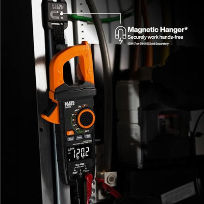 Klein Tools CL460S 400A AC/DC Auto-Ranging Smart Digital Clamp Meter with TRMS, Multimeter, Voltage Meter, Backlit Display, Amp Meter, Electrician Tools - size: Smart Meter