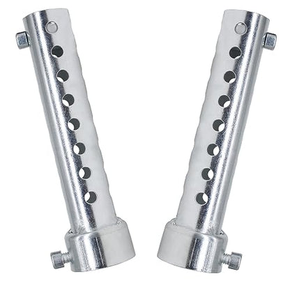2 Pcs Motorcycle Exhaust Silencer Motorbike Muffler Insert Baffle Silencer Universal (silver-35mm,2Pcs) - color: silver-35mm