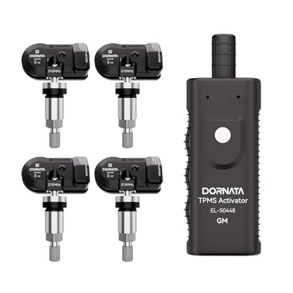 TPMS Sensor,GM Tire Pressure Monitoring Sensor with 1 tpms relearn Tool - size: 5 PCS