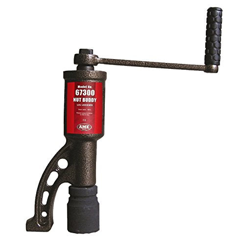 AME INTL 67300 Nut Buddy Wheel Nut Remover – Heavy-Duty Manual Tool for Stuck or Overtightened Lug Nuts - 1-1/2" and 1-5/16" Sockets
