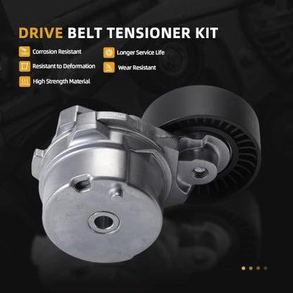 Serpentine Belt with Tensioner Kit #39298 49821 89631 - size: 2014-2023 for F-150