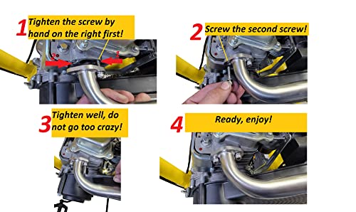 Exhaust Header for Coleman RB100 105cc or RT100 105cc Mini bike only, LF152F-3Q 3 HP 79cc