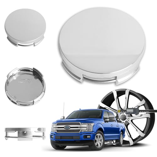 2.5Inch 63MM Wheel Center Caps for Toyota Corolla Camry Highlander RAV4 Rim Hub Caps, Pack of 4 (Chrome, Outer 63MM, Inner 61MM) - color: Chrome, size: Outer 63MM , Inner 61MM
