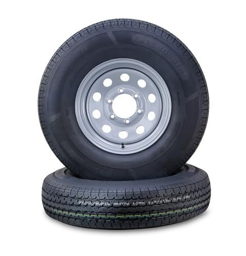 Free Country Trailer Tire Wheel ST205/90R15 10PR 118L 6X5.5" Silver Mod Pk2 - size: ST205/90R15