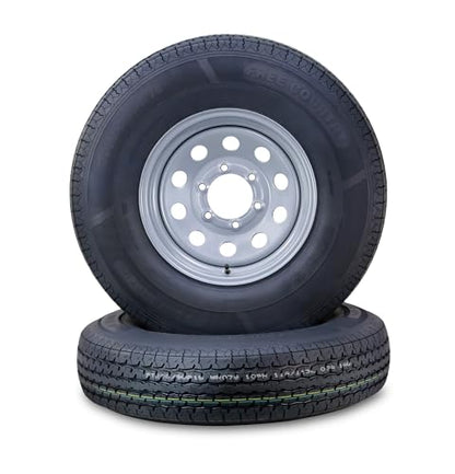Free Country Trailer Tire Wheel ST205/90R15 10PR 118L 6X5.5" Silver Mod Pk2 - size: ST205/90R15