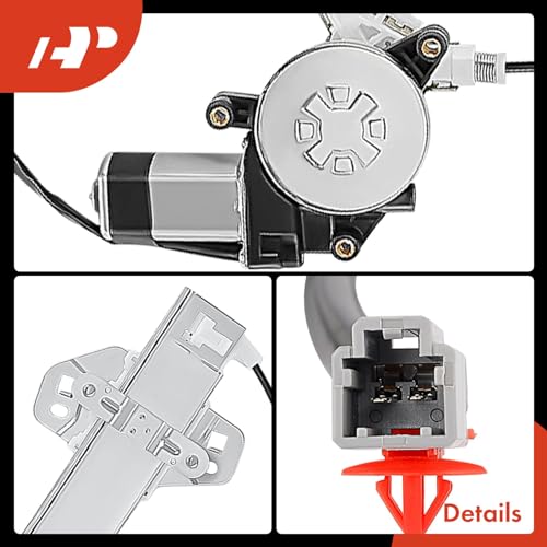 A-Premium Front Driver and Passenger Side Power Window Regulator with Motor - style: Front Driver and Passenger