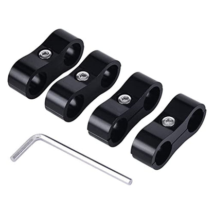 EVIL ENERGY 10AN Hose Separator Clamp AN10 Fuel Line Mounting Clamp 4PCS - size: AN10