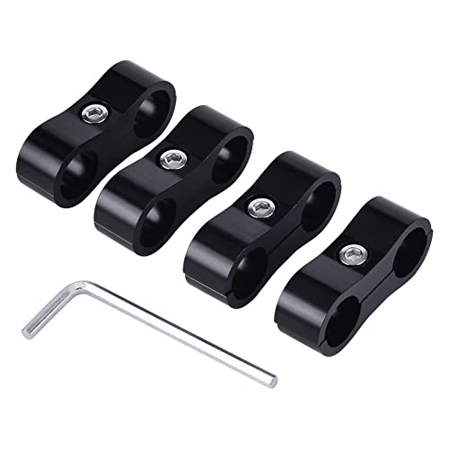 EVIL ENERGY 10AN Hose Separator Clamp AN10 Fuel Line Mounting Clamp 4PCS - size: AN10