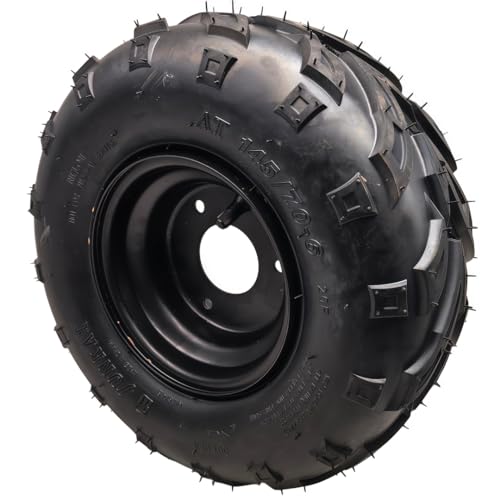 Beeking 145/70-6 left Tires Wheels with Rim For 50cc-80cc ATV Go-Kart.