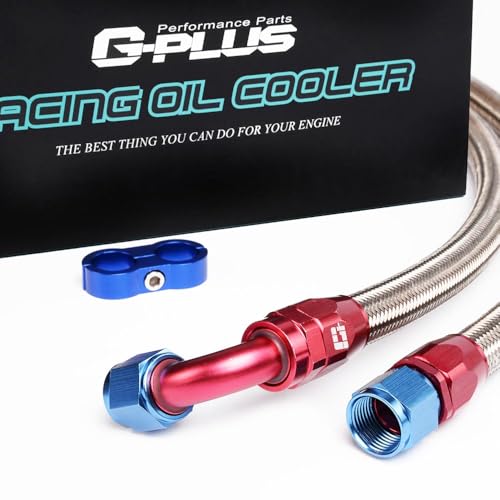 GRAND ORANGE 25 Row Oil Cooler Kit Compatible with N54 Engine Twin Turbo 135 E82 335 E90 E92 E93 - size: 25 Row | Fit BMW 135 335 06 | Silvery