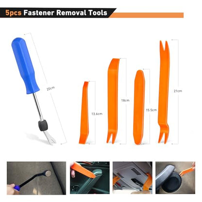 GOOACC 1295Pcs Car Retainer Clips and Auto Fasteners Assortment - color: 1180Pcs Clips + 115 Remover