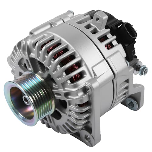11256 Alternator Fit for 2008-2019 Frontier, 2008-2015 Titan, 2008-2012 Pathfinder, 2007-2015 Armada, 07-15 Xterra, 08-10 QX56, 09-12 Equator, 4.0L 5.6L, 130Amp 12V Alternator OE 11256N - size: 11256 | 130A