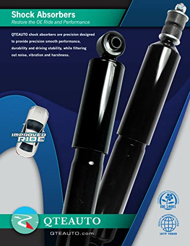 PM Auto Pair Rear Shock Absorber Compatible With 2007-2024 Chevrolet Silverado 1500