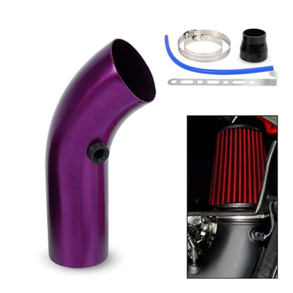 BARTOO 3 Inch Cold Air Intake Pipe Turbo Piping for Car Truck Purple - color: Z-Purple Pipe