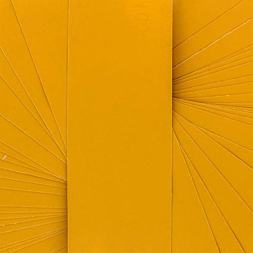 Dura-Gold 1000 Grit Gold Pre-Cut PSA Longboard Sandpaper Sheets, Box of 20 - size: 1000-Grit