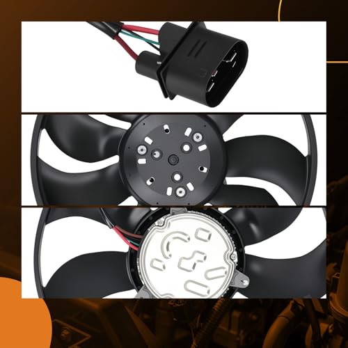 maXpeedingrods Radiator Cooling Fan Assembly w/Brushless Motor for Porsche 718 Boxster/Cayman 2017-2023, 718 Spyder 2020-2023, for Porsche 911 2017-2019 9P1959455BY 9P1959456Y - size: 9P1959455BY