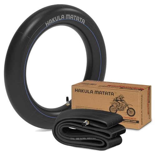 4.50-18 Dirt Bike Replacement Inner Tube with TR4 Valve Stem, 110/100-18 Heavy Duty Motorcycle Butyl Rubber Inner Tubes, 3 mm Thickness, Compatible with Honda CRF250, Suzuki DRZ250 - size: 110/100-18 (4.50 X 18)