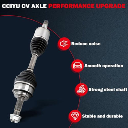 CCIYU Front Left Right CV Axle Shaft for Toyota Tundra/Sequoia 2007-2022 - size: 17-5794