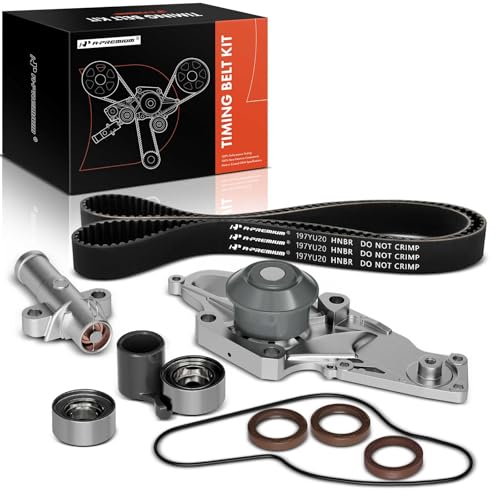 A-Premium Timing Belt Kit and Water Pump Compatible with 03-18 Honda, Acura