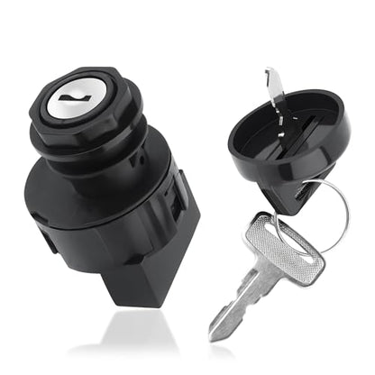 Ignition Key Switch OEM#4011002 4012165 4010390,3 Position 6 Pins Ignition Switch with Keys,Key Ignitions Switches Compatible with Polaris RZR Ranger Sportsman 170 300 325 400 425 450 500 550