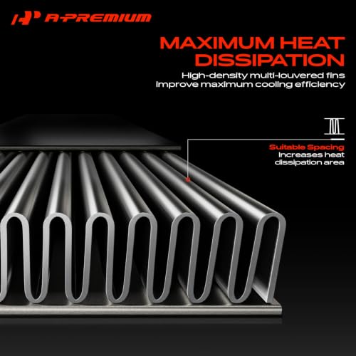 A-Premium Engine Coolant Radiator Assembly Compatible with Dodge, Chrysler