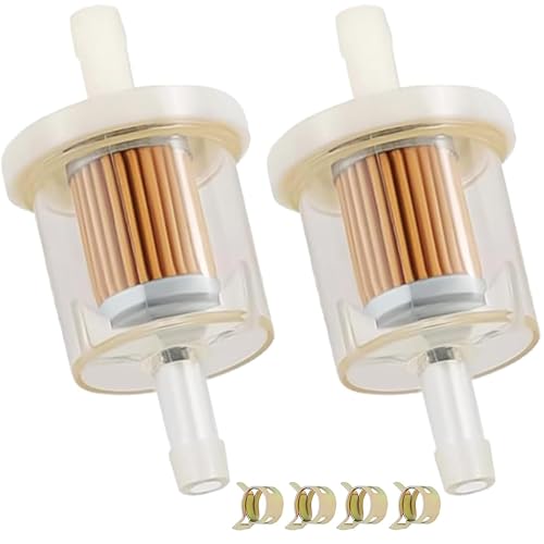 2-Pack 49019-0027 1/4 Inline Fuel Filter 49019-0014 49019-7001 for Kawasaki FX481V FX541V FX600V FX651V FX691V FX730V FX751V FX801V FX850V FX921V
