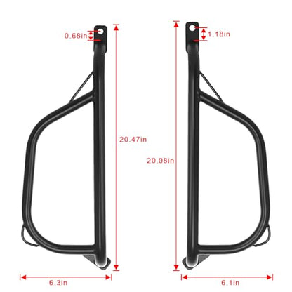 Black Highway Side Crashbars Rear Protectors