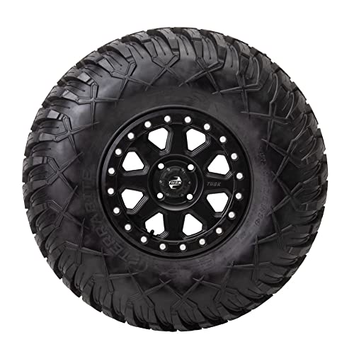 (4 Pack) 4/137 Tusk Uinta Beadlock Wheel 15x7 4.0 + 3.0 Matte Black For Can-Am Outlander Max 6x6 1000 XT 2019-2025