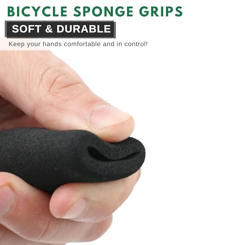 Ultracycle's Cruiser & Road Foam Grips - Soft and Cushy Design, High-Density Foam Rubber, 4-Piece Kit, 8.5 Inches - Ultimate Comfort and Control for Your Bike's Handlebars